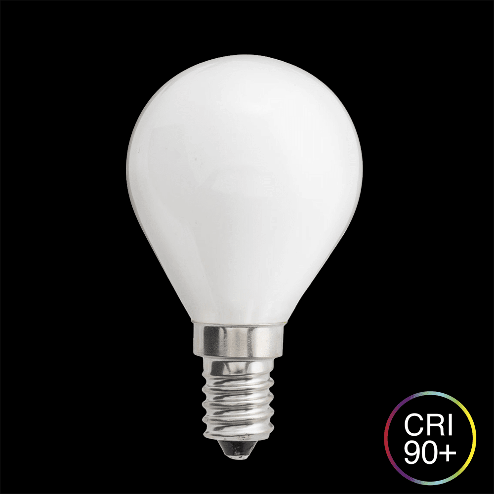 LED E14 pallolamppu opaali 4W 3000K Himmennettävä Valkoinen valmistajalta Unison - Se on my&ouml;s himmennett&auml;viss&auml;, mik&auml; tarkoittaa, ett&auml; voit s&auml;&auml;t&auml;&auml; kirkkautta tarpeidesi mukaan.