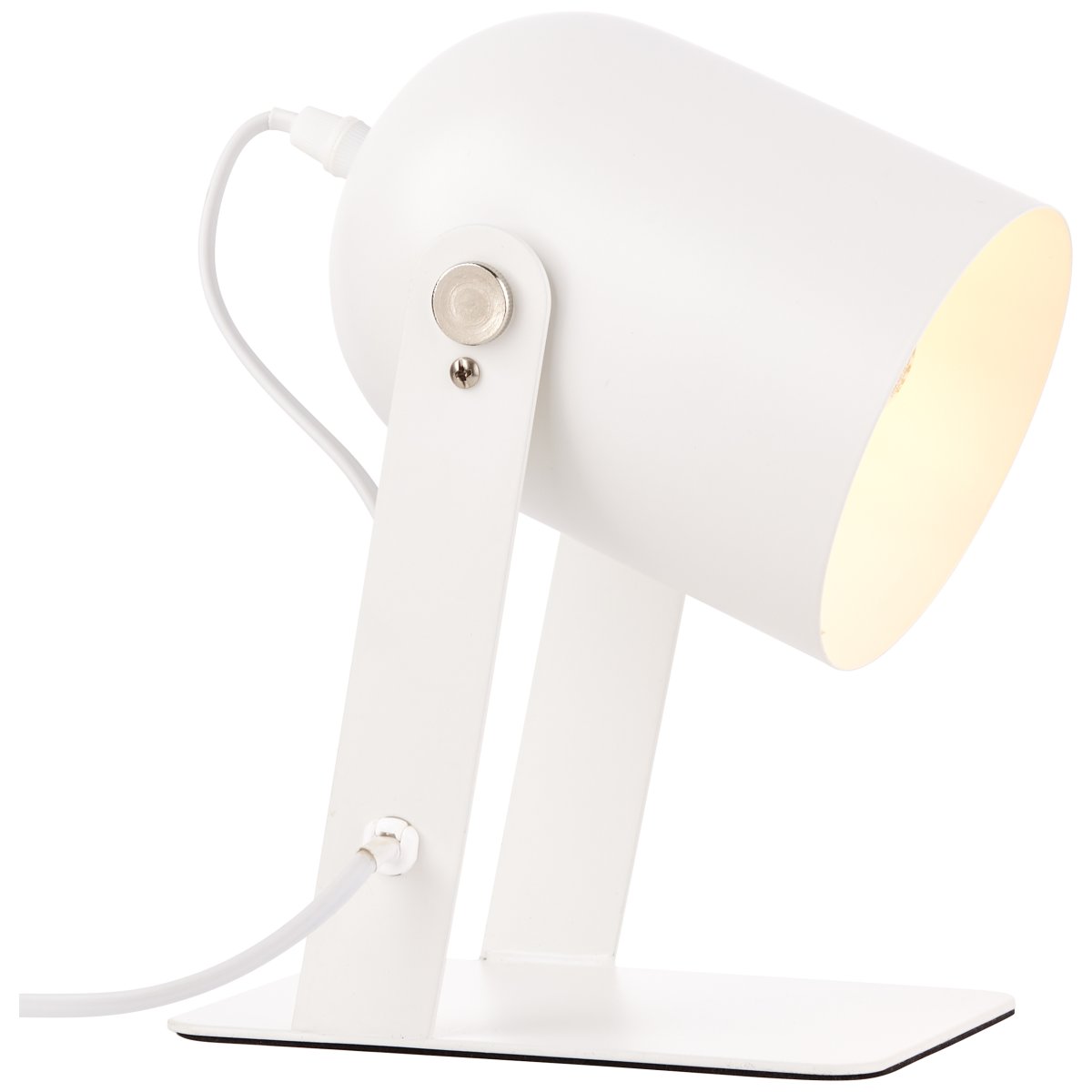 Yan 24cm Valkoinen pöytävalaisin valmistajalta Brilliant - Pehme&auml; v&auml;riskaala antaa kevyen ja harmonisen vaikutelman.