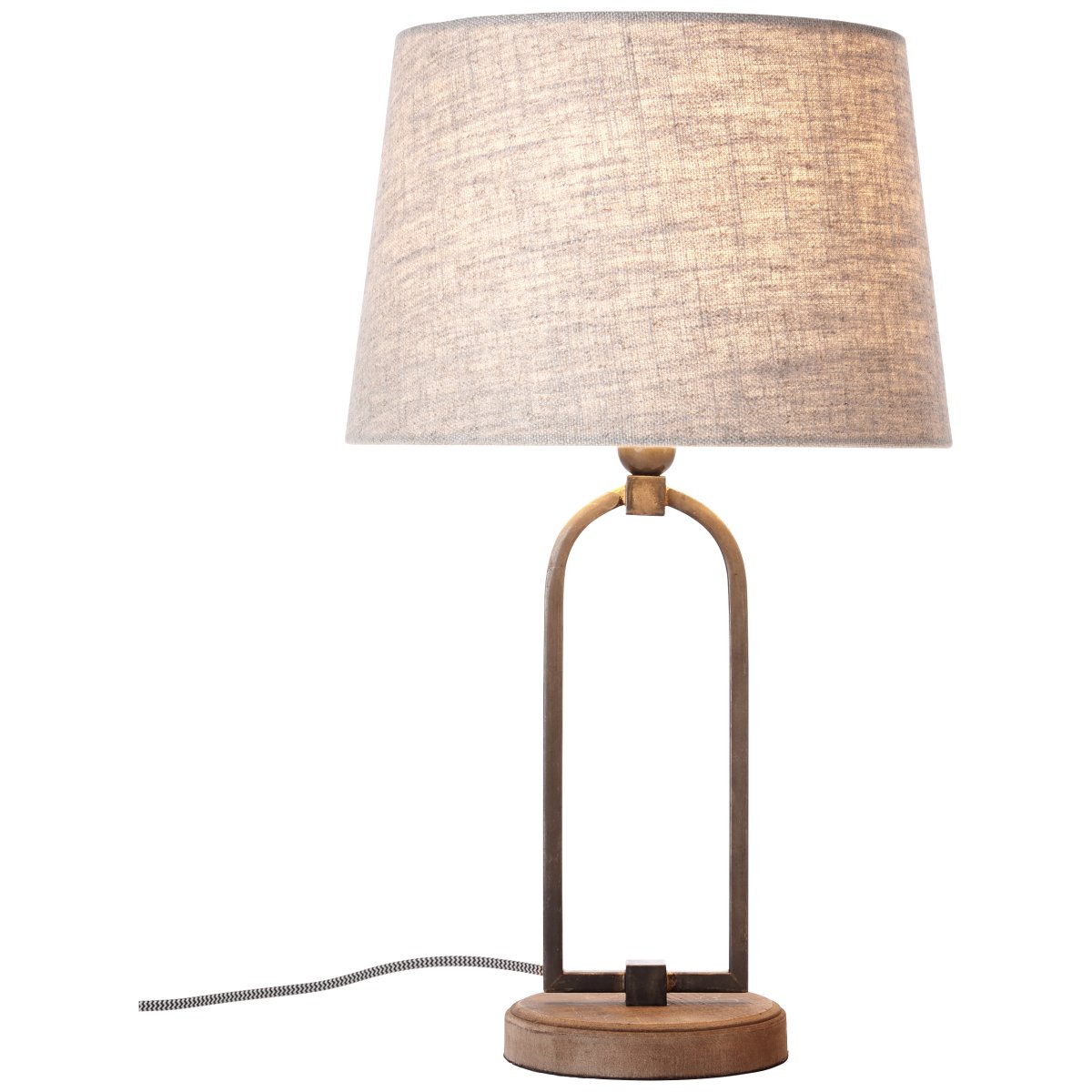 Sora 50cm Beige pöytävalaisin valmistajalta Brilliant - Valaisin on varustettu johtokytkimellä käsittelyn helpottamiseksi ja liitäntäkaapelin pituus on noin 1,8 metriä.