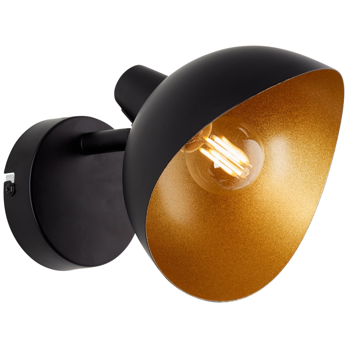 Layton Ø15 Matta musta seinävalaisin valmistajalta Brilliant - 