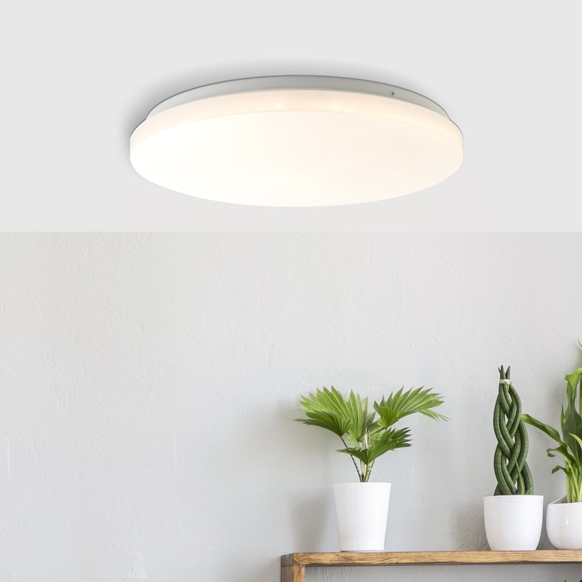 Farica Starry Ø34 Lämmin valkoinen plafondi valmistajalta Brilliant - LED-tekniikan ansiosta lamppu on energiatehokas ja pitkäikäinen.