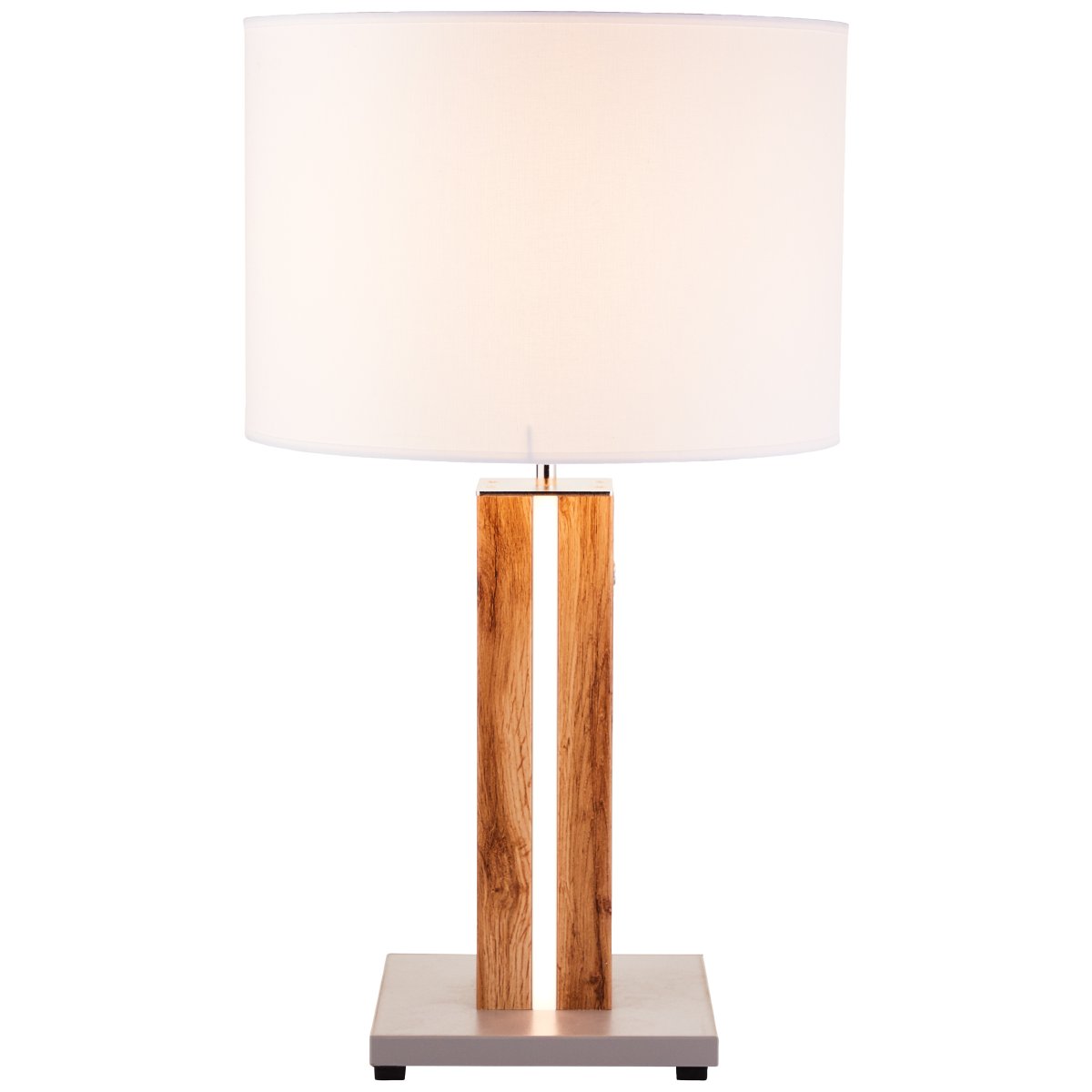Magnus 55cm Vaalea puu pöytävalaisin valmistajalta Brilliant - Magnus-p&ouml;yt&auml;valaisin yhdist&auml;&auml; toimivuuden ja tyylin puisessa jalassa, jossa on sis&auml;&auml;nrakennettu himmennett&auml;v&auml; LED-valaistus l&auml;mpim&auml;n valkoisen valon kanssa.