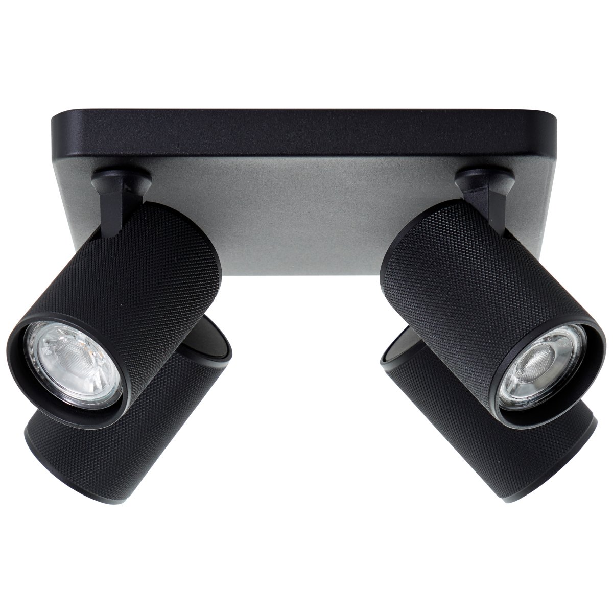 Marty 4 Hiekka musta kohdevalaisin valmistajalta Brilliant - Laadukkaalla metallikuorella ja mustilla yksityiskohdilla se antaa tyylikk&auml;&auml;n ilmeen, joka sopii eri huoneisiin.