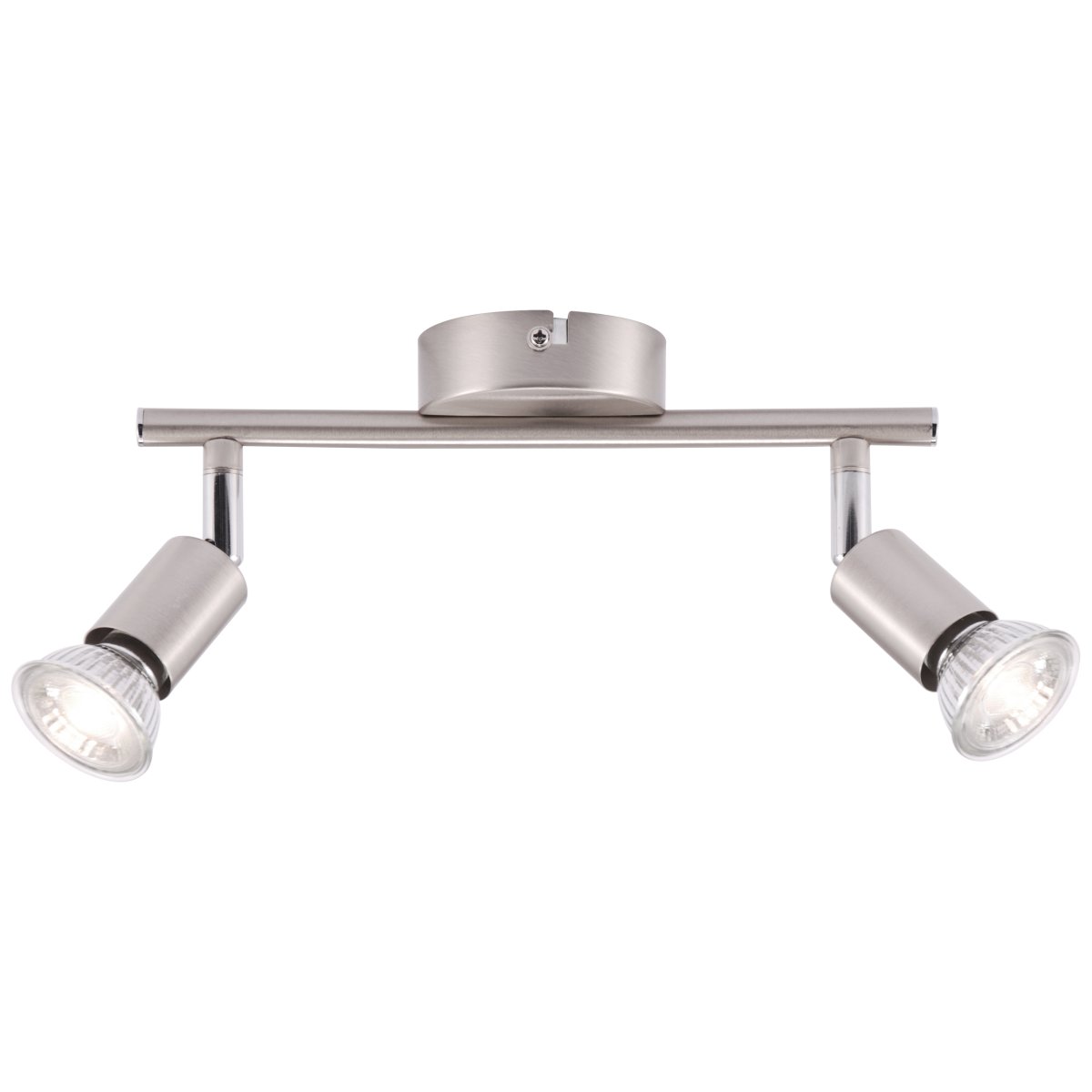 Prato 2 Nikkeli kohdevalaisin valmistajalta Brilliant - Täydellinen valon ohjaamiseen haluamaasi paikkaan ja optimaalisen valaistuksen luomiseen kotiisi.