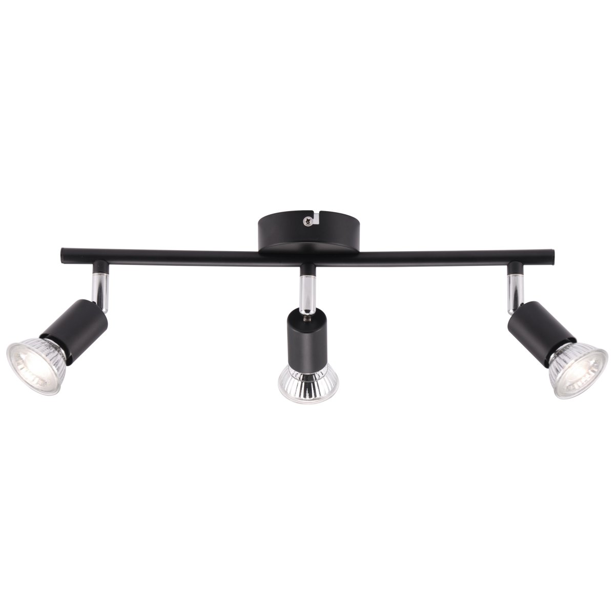 Prato 3 Matta musta kohdevalaisin valmistajalta Brilliant - Valaisin on valmistettu metallista ja siinä on tyylikäs muotoilu, joka sopii hyvin moderniin sisustukseen.