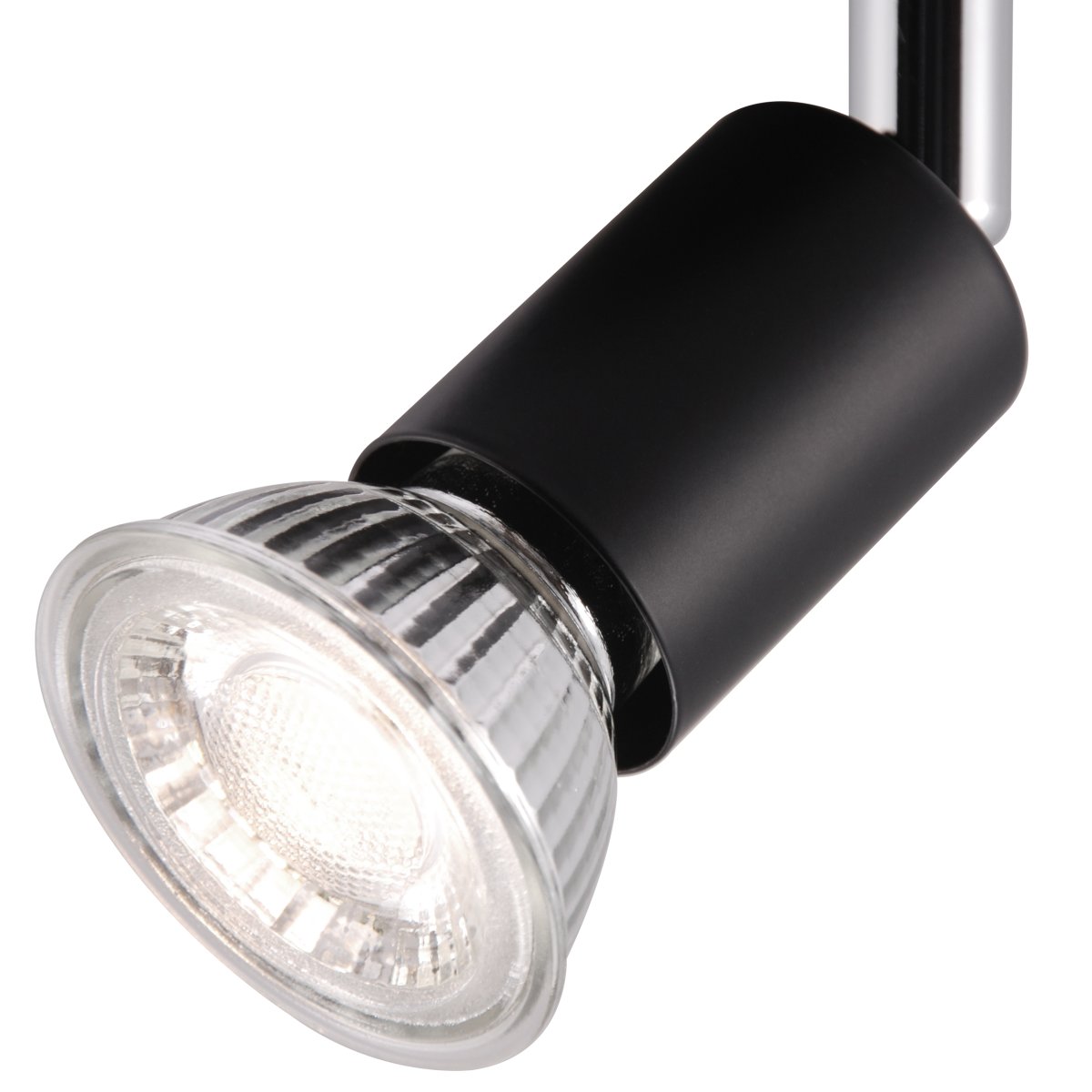 Prato 3 Matta musta kohdevalaisin valmistajalta Brilliant - Valaisin on valmistettu metallista ja siinä on tyylikäs muotoilu, joka sopii hyvin moderniin sisustukseen.