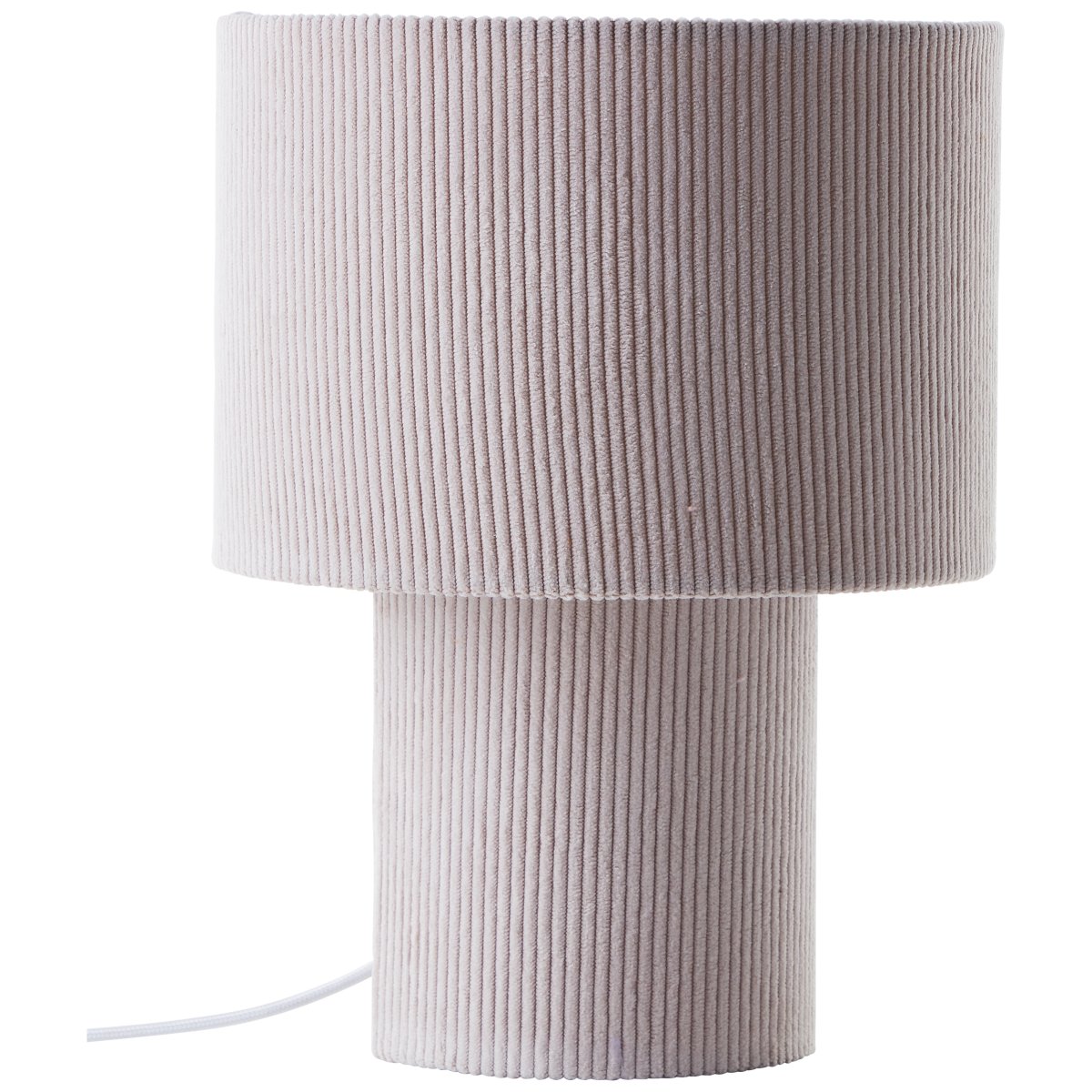 Tony 30cm Beige pöytävalaisin valmistajalta Brilliant - Laadukkaasta vakosamettikankaasta valmistettu valaisin antaa pehme&auml;n tunteen ja levitt&auml;&auml; valoa miellytt&auml;v&auml;sti.