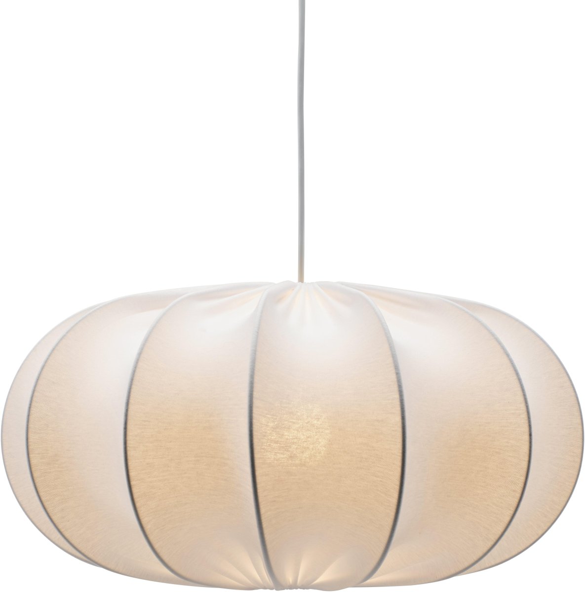 Dalia Varjostinta Ei Sis. Ripustinta Ø50 Valkoinen kattovalaisin valmistajalta PR Home - N&auml;yt&ouml;n halkaisija on 50 cm ja korkeus 25 cm.