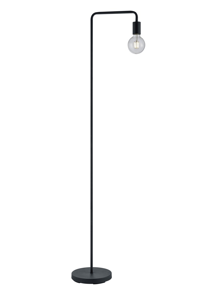 Diallo Musta lattiavalaisin valmistajalta Trio Lighting - Modernin tyylins&auml; ansiosta se voi olla joko itsen&auml;inen katseenvangitsija tai yhdistettyn&auml; muihin valaisimiin ja s&auml;teilee sek&auml; eleganssia ett&auml; l&auml;mp&ouml;&auml;.