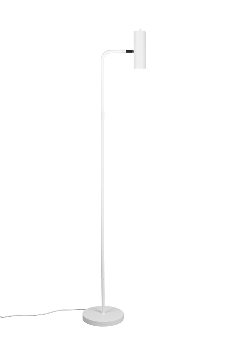 Marley Valkoinen lattiavalaisin valmistajalta Trio Lighting - Minimalistinen lattiavalaisin MARLEY puhtaine linjoineen ja ajattoman muotoilunsa kanssa keskittää valon ja luo tunnelmallisia aksentteja.