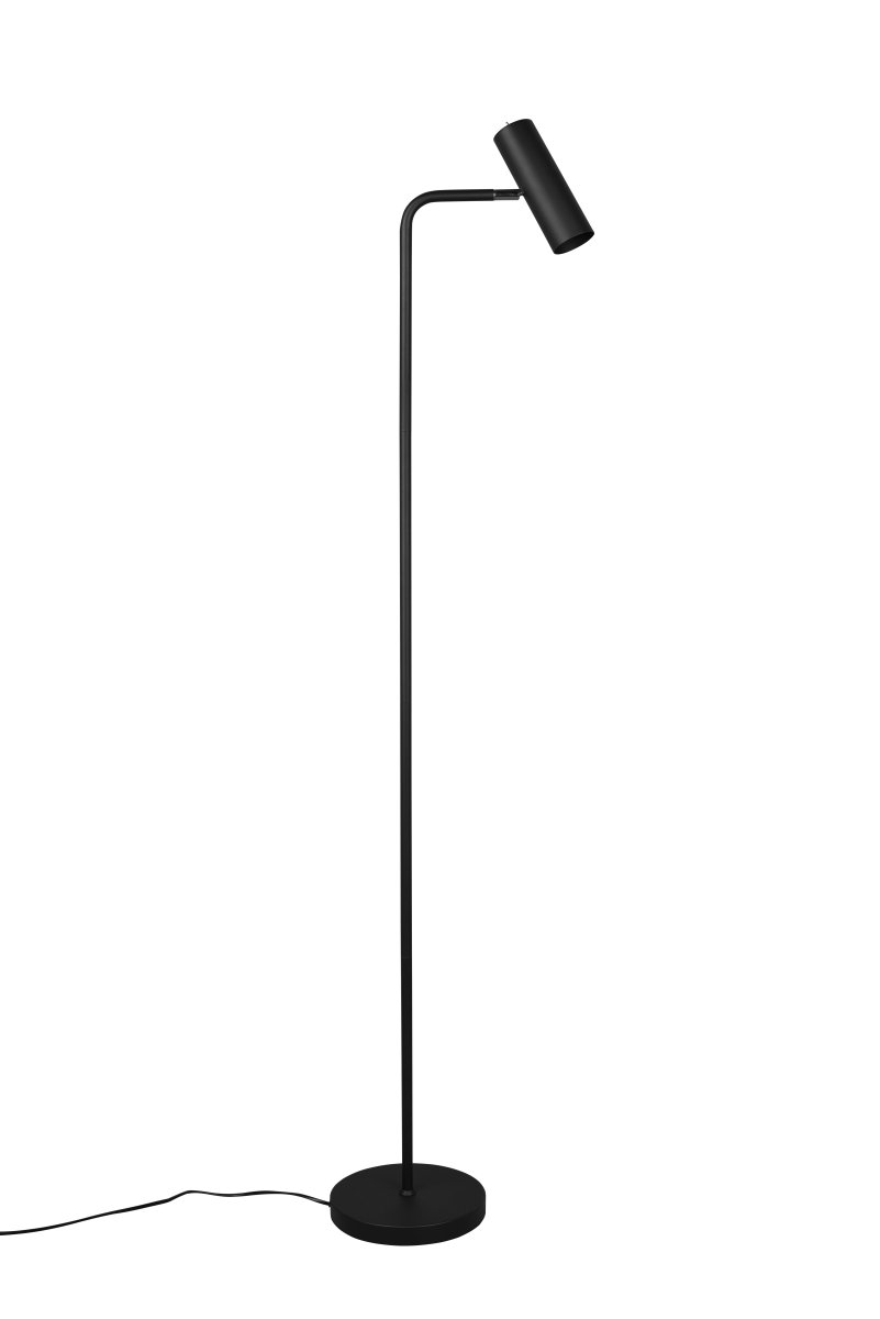 Marley Musta lattiavalaisin valmistajalta Trio Lighting - Minimalistinen lattiavalaisin MARLEY puhtaine linjoineen ja ajattoman muotoilunsa kanssa keskittää valon ja luo tunnelmallisia aksentteja.