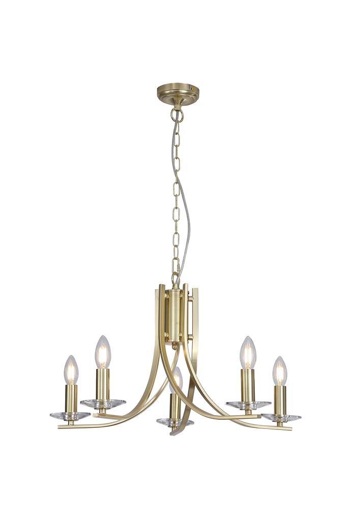 Ascona Ø62 Messinki kattovalaisin valmistajalta Searchlight - Ascona on metallinen kattokruunu, jossa on satiinimessinkipinta ja pehmeästi kaartuva varsi, joka antaa sille elegantin ja ajattoman ilmeen.