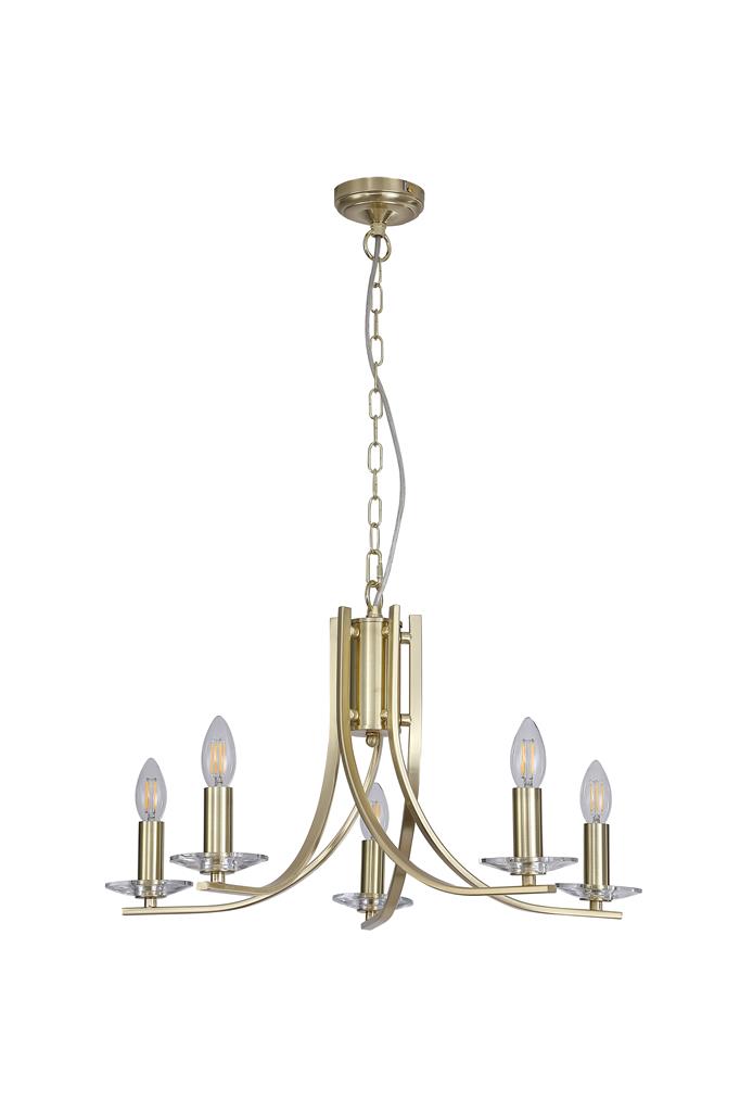 Ascona Ø62 Messinki kattovalaisin valmistajalta Searchlight - Ascona on metallinen kattokruunu, jossa on satiinimessinkipinta ja pehmeästi kaartuva varsi, joka antaa sille elegantin ja ajattoman ilmeen.