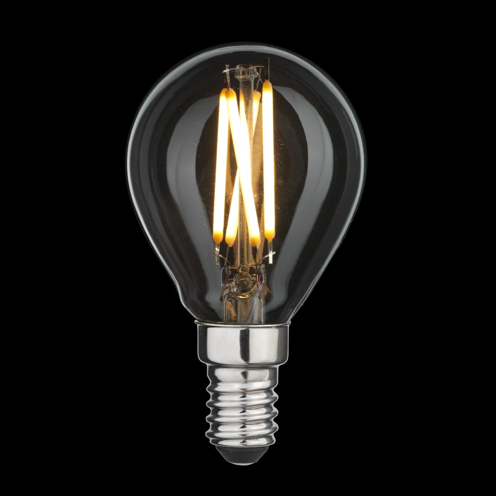 LED E14 pallolamppu 4W 2700K Läpinäkyvä valmistajalta Unison - 