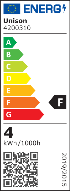 LED E14 pallolamppu 4W 2700K Läpinäkyvä valmistajalta Unison - 