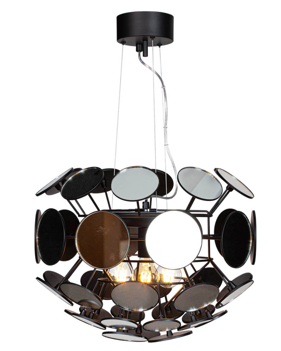 Vanita Ø50 Musta kattovalaisin valmistajalta By Rydéns - Vanita on riippuvalaisin, jonka huomiota her&auml;tt&auml;v&auml; muotoilu tuo mieleen diskopallojen loiston ajat, mutta on eritt&auml;in moderni.