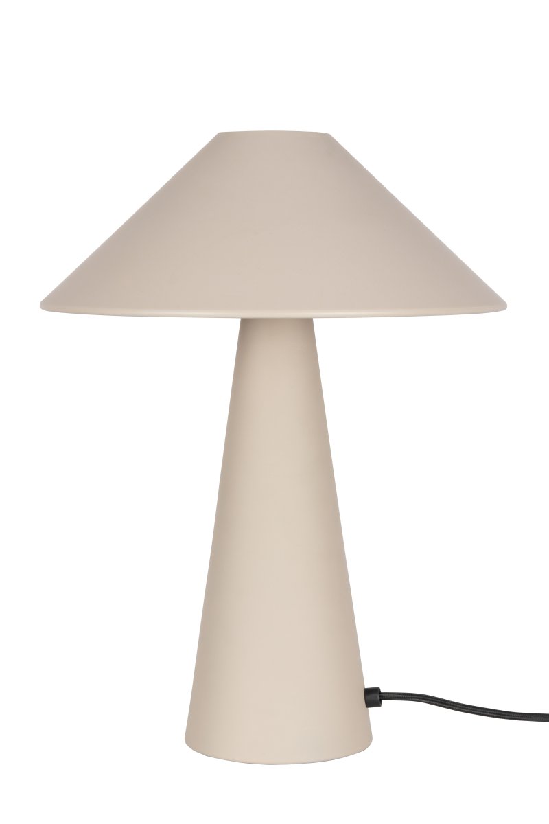 Cannes 40cm Beige pöytävalaisin valmistajalta Globen Lighting - Cannes on valmistettu mattalakatusta metallista ja siin&auml; on 200 cm pitk&auml; tekstiilijohto pistokkeella ja virtakytkimell&auml;.