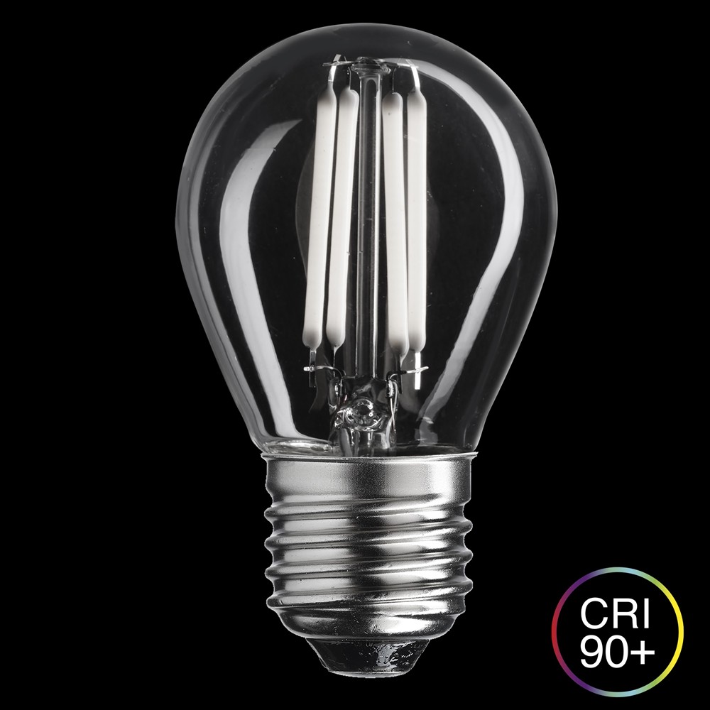 LED E27 pallolamppu 2W 2700K Himmennettävä Läpinäkyvä valmistajalta Unison - 