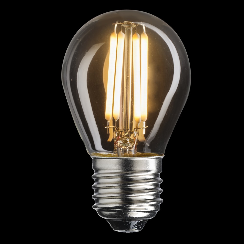 LED E27 pallolamppu 2W 2700K Himmennettävä Läpinäkyvä valmistajalta Unison - 