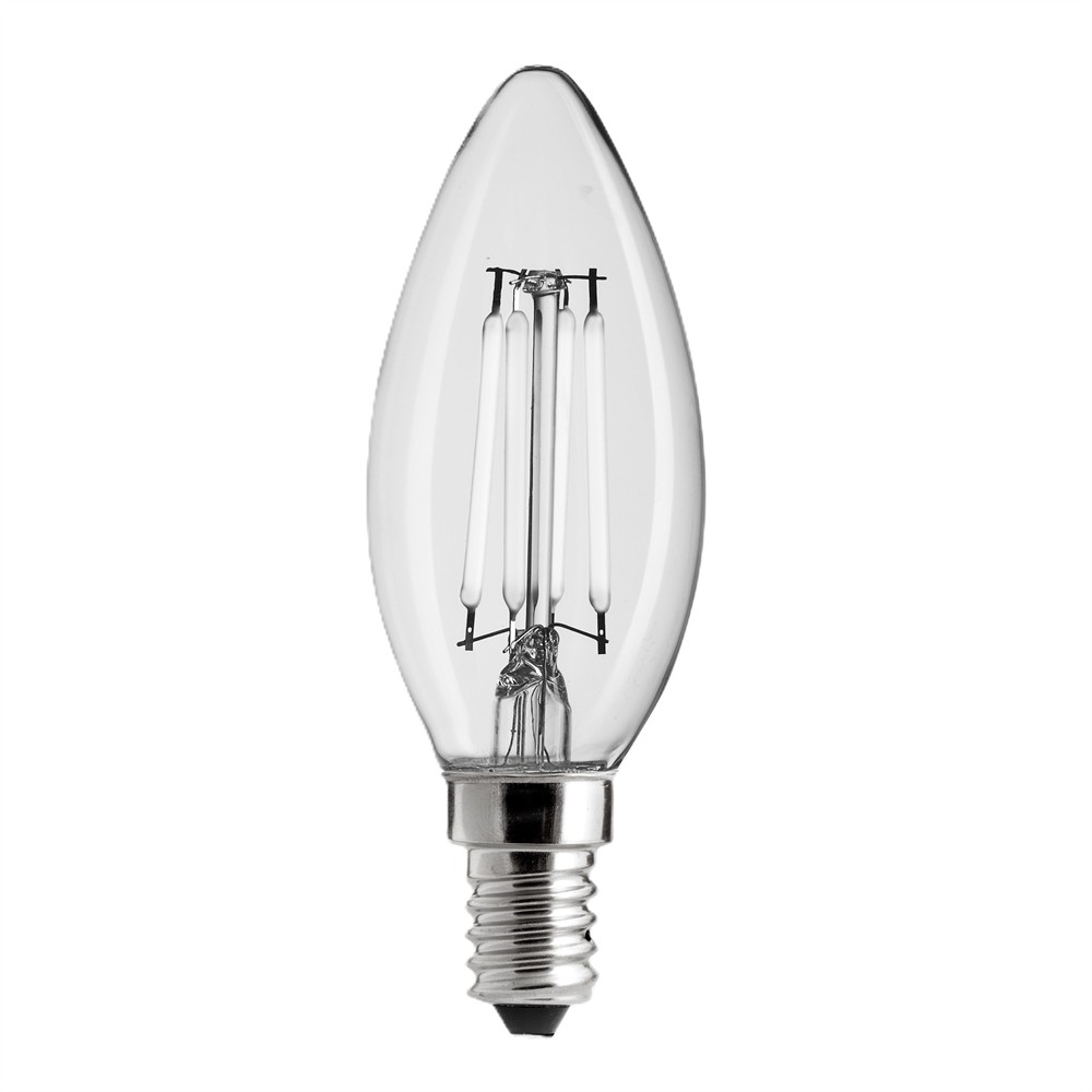 LED E14 Kruunukynttilälamppu 4W 2700K Himmennettävä Läpinäkyvä valmistajalta Unison - 