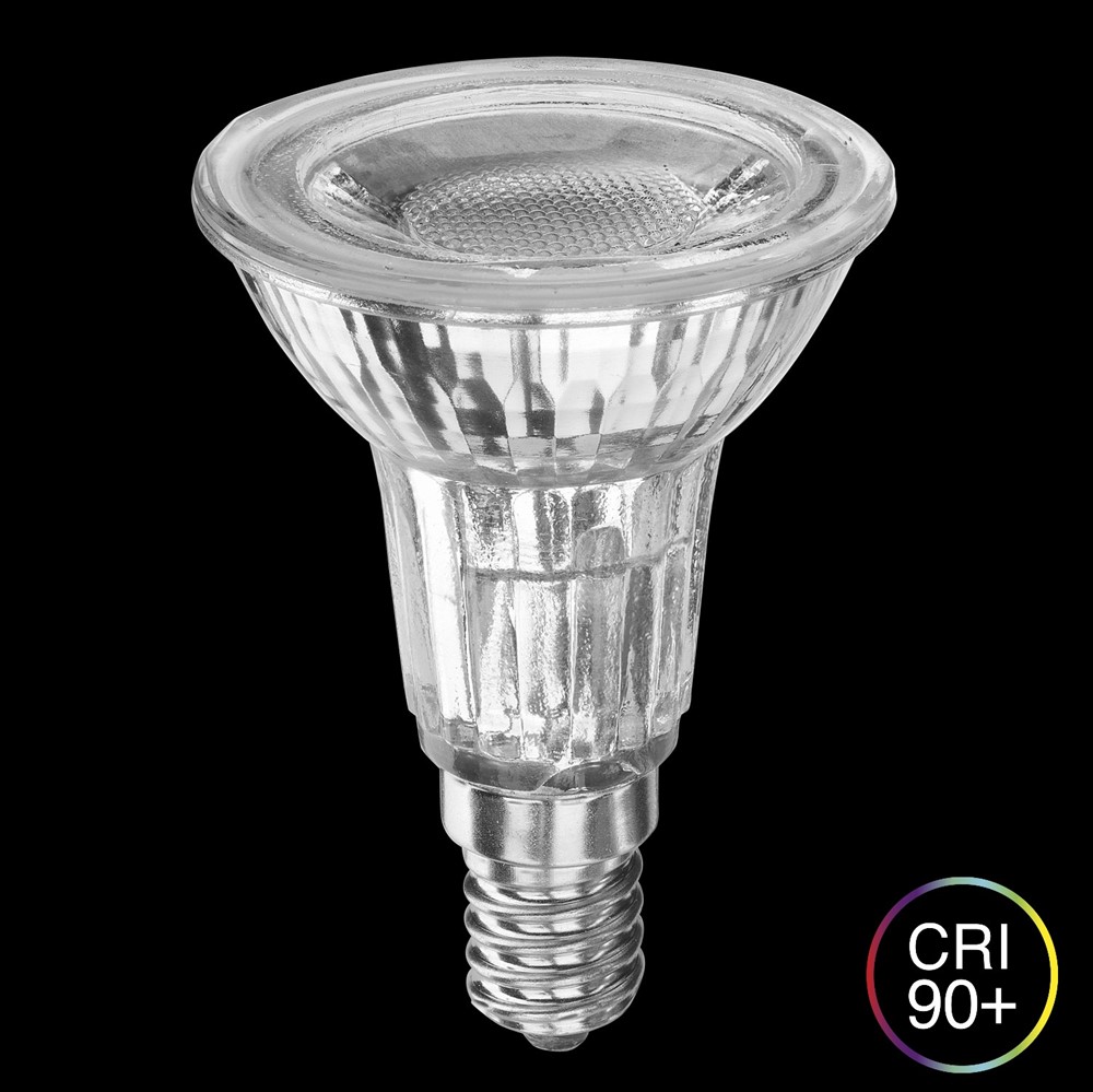 E14 LED PAR16 5W 2700K Himmennettävä Läpinäkyvä valmistajalta Unison - Se on ihanteellinen sek&auml; yleis- ett&auml; korostusvalaistukseen, ja sen kompakti muotoilu tekee siit&auml; t&auml;ydellisen pienempiin valaisimiin.