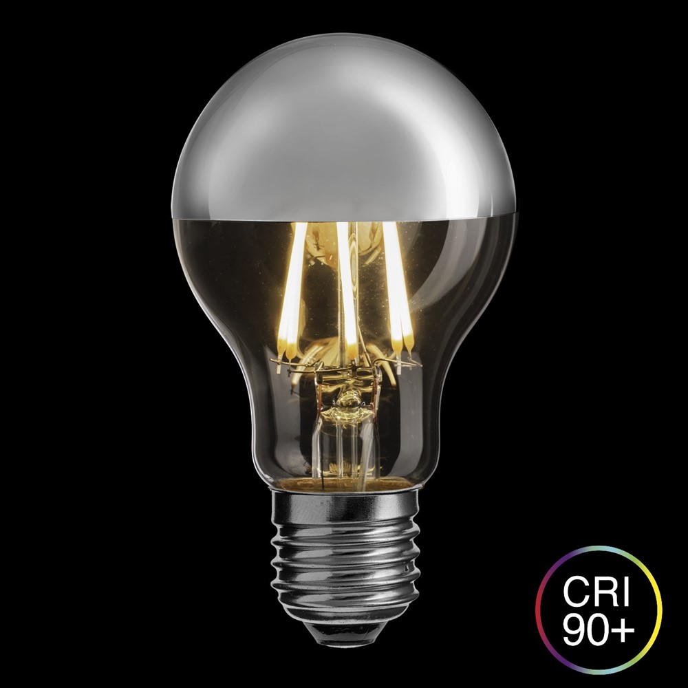 E27 Yläpääpeililamppu 6W 2700K Himmennettävä Läpinäkyvä valmistajalta Unison - Se on himmennett&auml;viss&auml;, joten voit s&auml;&auml;t&auml;&auml; valon tasoa tarpeen mukaan, ja sen CRI (v&auml;rintoistoindeksi) on &ouml;ver 90, mik&auml; varmistaa erinomaisen v&auml;rintoiston.