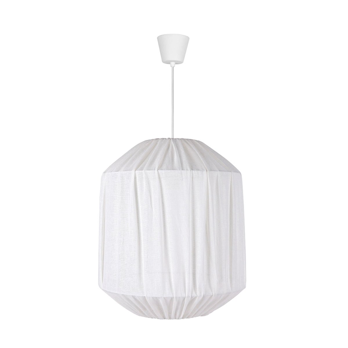 Molly Ø40 Valkoinen kattovalaisin valmistajalta Oriva - Tämä ainutlaatuinen kattovalaisin, jossa on drapedoitu tekstiilivarjostin, luo pehmeän ja kutsuvan tunnelman mihin tahansa huoneeseen.