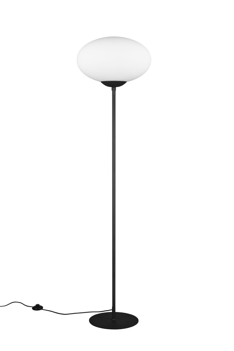 Fomento Musta lattiavalaisin valmistajalta Trio Lighting - Mattamustan ja valkoisen lasin yhdistelmä luo ylellisyyden ja hienostuneisuuden tunteen.