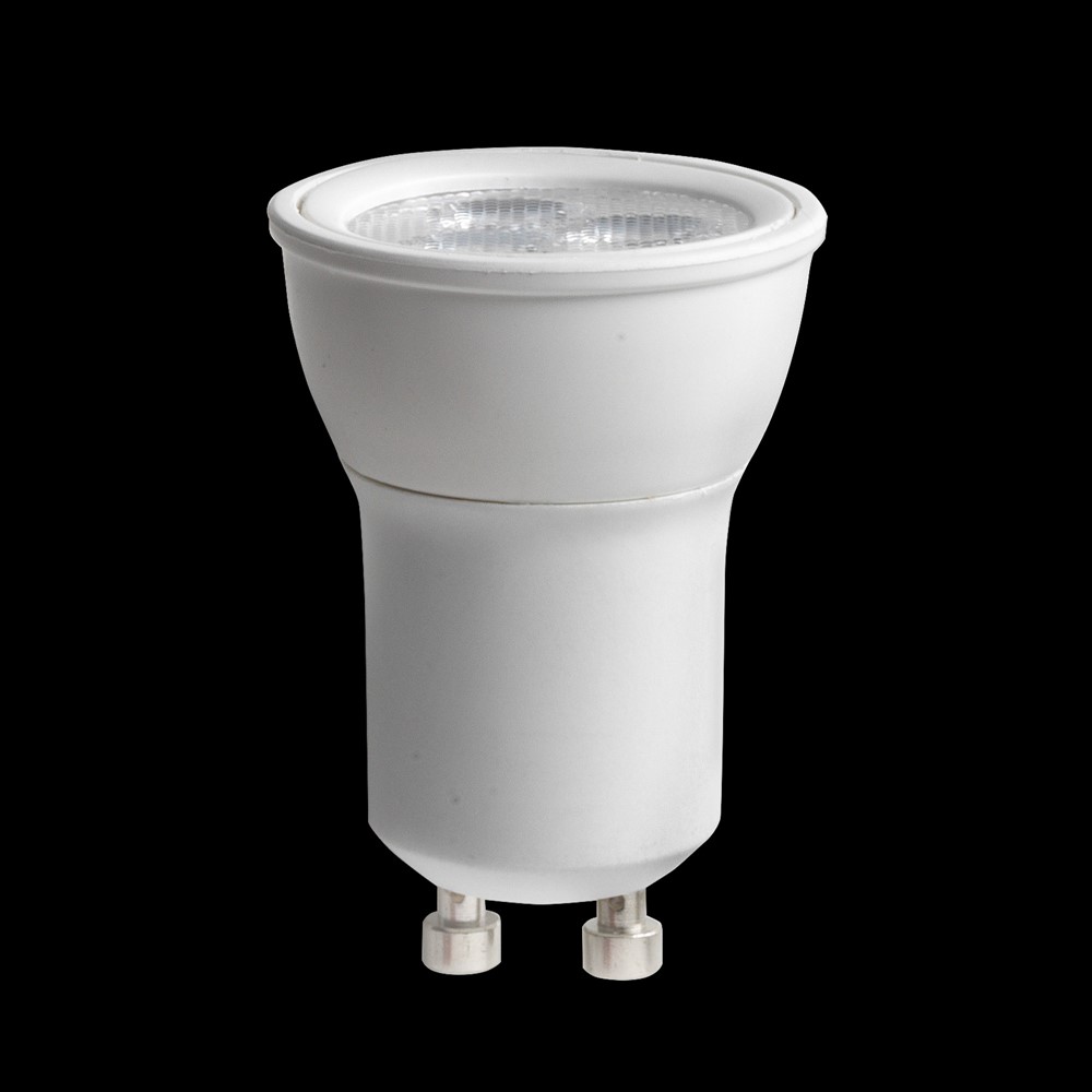 GU10 Mini 3W 3000K 3-portainen himmennettävä Valkoinen valmistajalta Unison - LED GU10 Mini 3W on kompakti ja energiatehokas valonl&auml;hde, jossa on miellytt&auml;v&auml; l&auml;mmin valo.