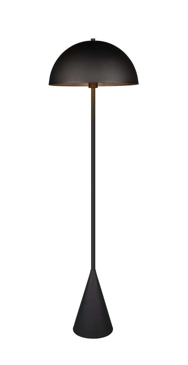 Alfie Musta lattiavalaisin valmistajalta Trio Lighting - Minimalistisen muotoilun ja mattamustan pinnan ansiosta Alfie sulautuu helposti erilaisiin sisustustyyleihin samalla kun siit&auml; tulee oma koristeellinen valaistuskohde.