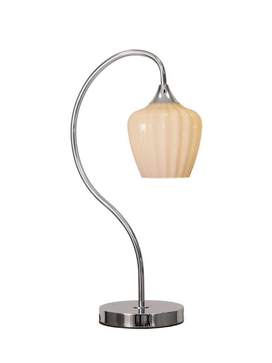 Amalfi 50cm Aprikoosi pöytävalaisin valmistajalta PR Home - Amalfi-p&ouml;yt&auml;valaisimessa on elegantti ja ajaton muotoilu, jonka ominaispiirre on pehme&auml; ja lumikellosta inspiraationsa saanut.