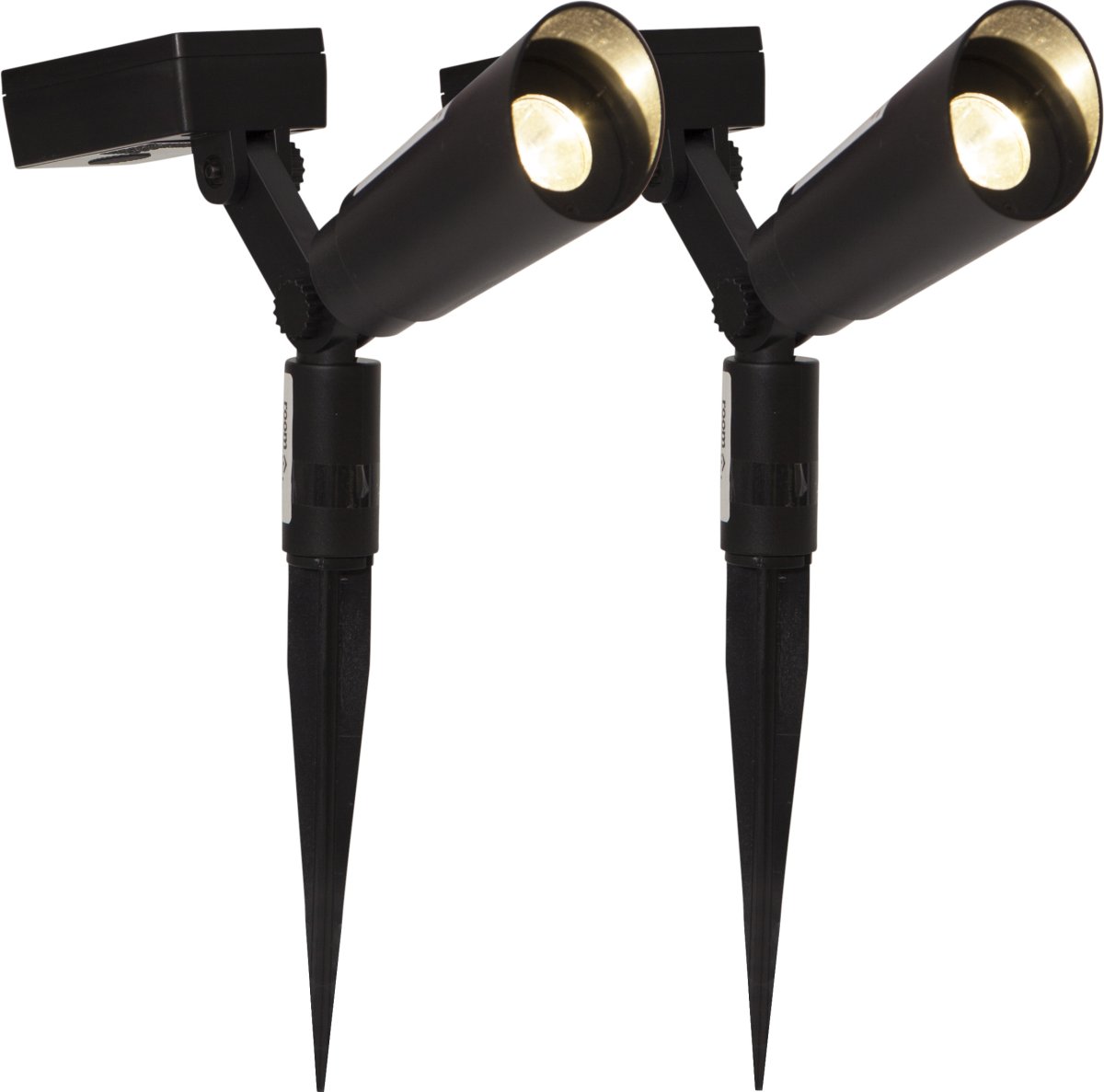 Powerspot 2 Kpl Musta aurinkokennolamppu valmistajalta Star Trading - Powerspot 2-pakkaus on käytännöllinen aurinkokennolla toimiva kohdevalo, joka tuottaa 15 lumenin lämpimän valkoista valoa illalla ja yöllä.