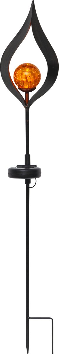 Melilla Musta aurinkokennolamppu valmistajalta Star Trading - Mukava koristelu sisäänkäynnille, polulle ja puutarhaan.