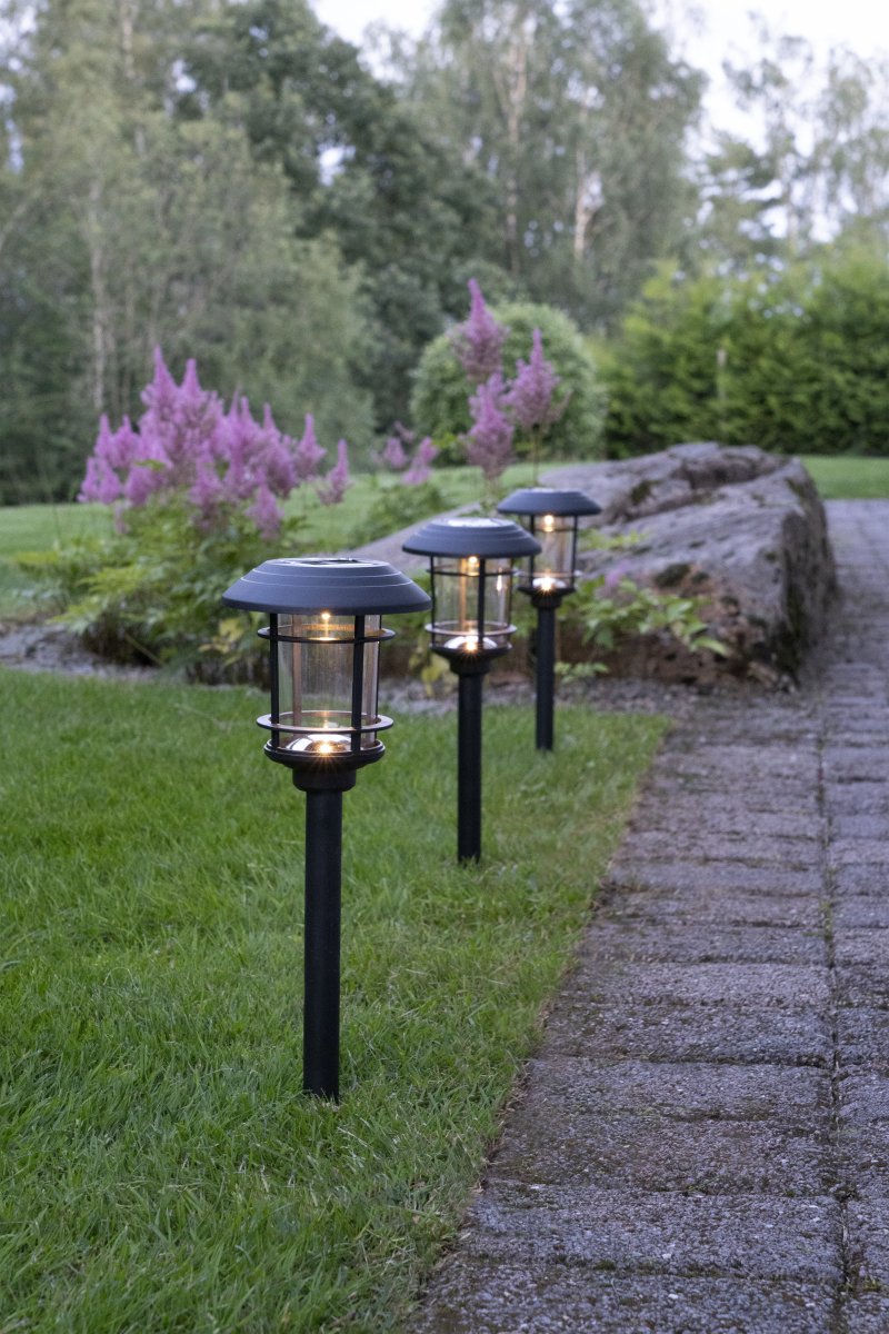 Fride 3-p Musta aurinkokennolamppu valmistajalta Star Trading - 