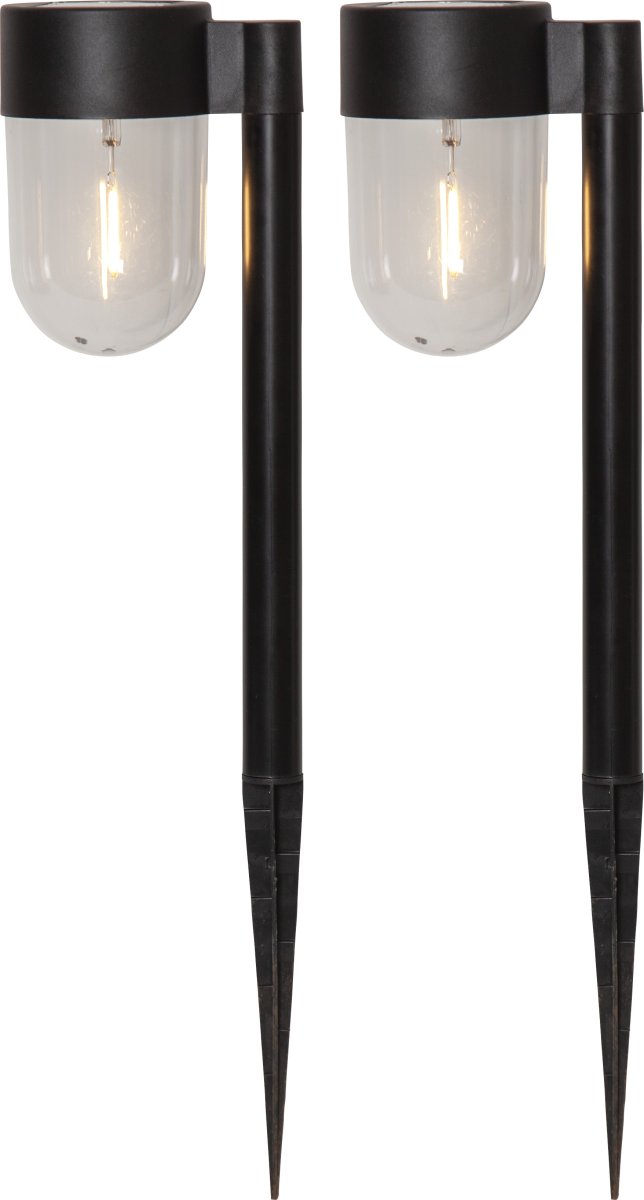 Cupola 2-p Musta aurinkokennolamppu valmistajalta Star Trading - Cupola-aurinkovalo on 2-pakkainen kävelytievalaisin, jossa on akryylistä valmistettu, riippuva kupolin muotoinen lasi.