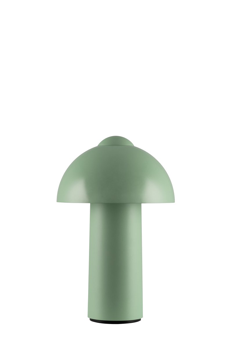 Buddy 25cm Vihreä Siirrettävä valmistajalta Globen Lighting - Buddy on tyylik&auml;s ja kannettava p&ouml;yt&auml;valaisin pehme&auml;n vihre&auml;ss&auml; varjostimessa, joka on valmistettu kest&auml;v&auml;st&auml; polykarbonaatista.