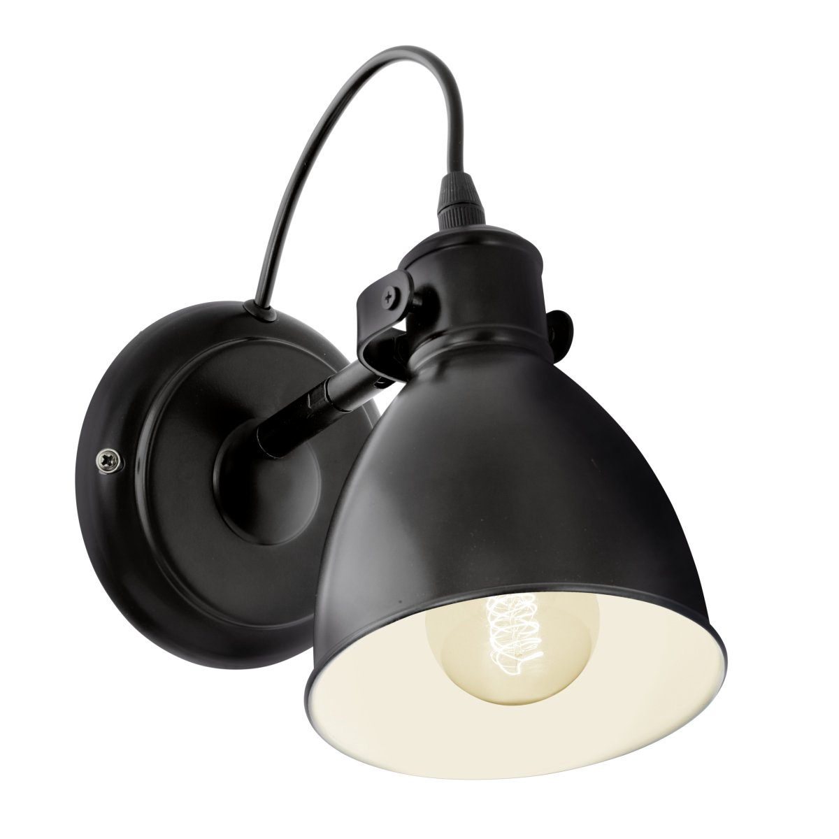 Priddy 22cm Musta seinävalaisin valmistajalta Eglo - Priddy-sein&auml;valaisin on tyylik&auml;s mustasta metallista valmistettu valaisin, jossa on klassinen teollinen muotoilu.