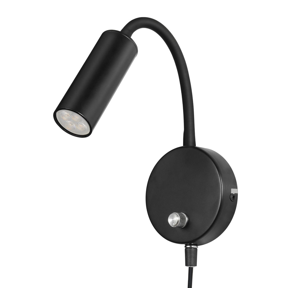 Mini Flex Musta lukulamppu valmistajalta Oriva - Mini flex -seinävalaisin mustana viimeisteltynä sopii täydellisesti lukuvaloksi tai korostusvalaistukseksi kotiin.