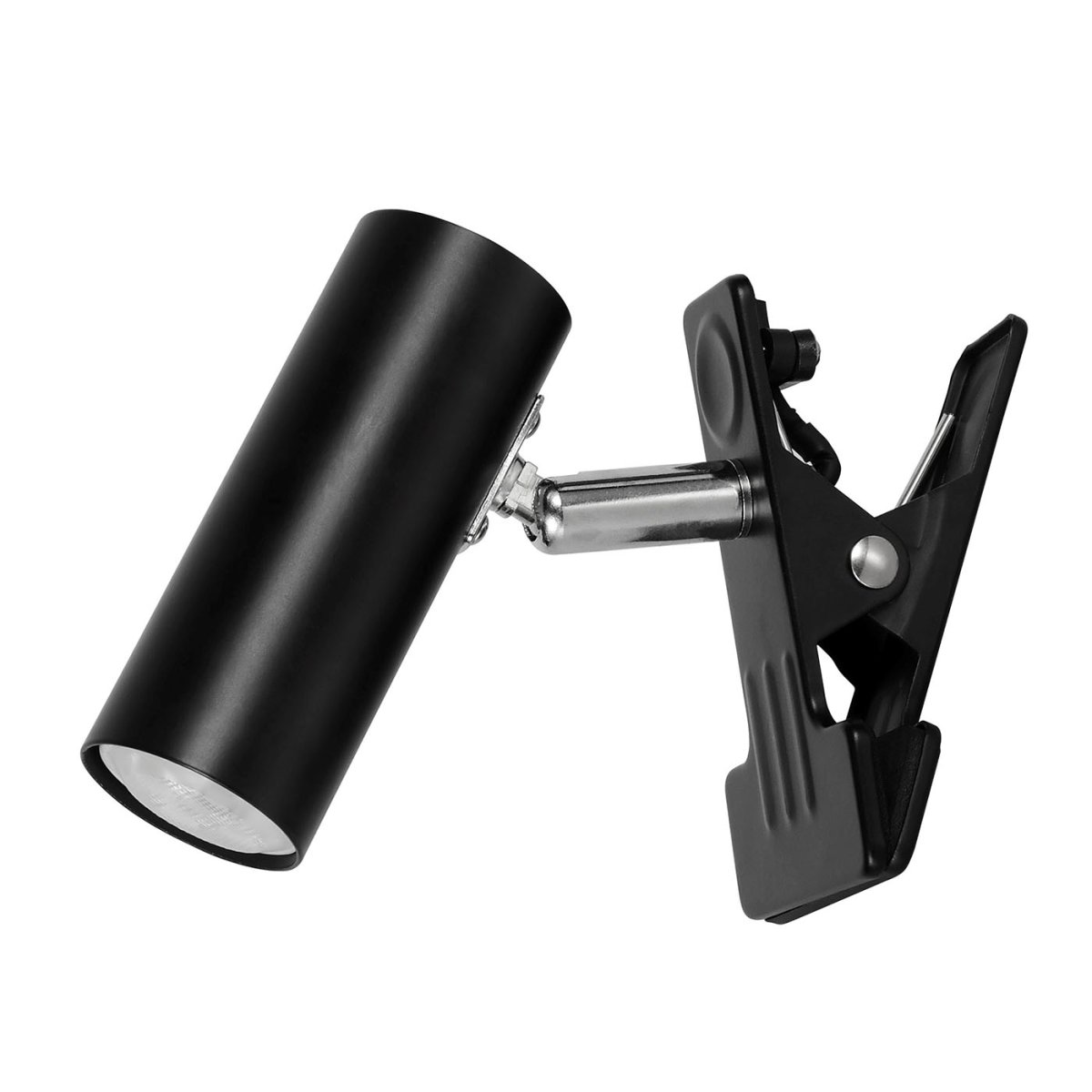 Mini Musta nipistinvalaisin valmistajalta Oriva - Tämä pieni musta metallinen puristinvalaisin tarjoaa käytännöllisen ja joustavan valaistusratkaisun mihin tahansa huoneeseen.