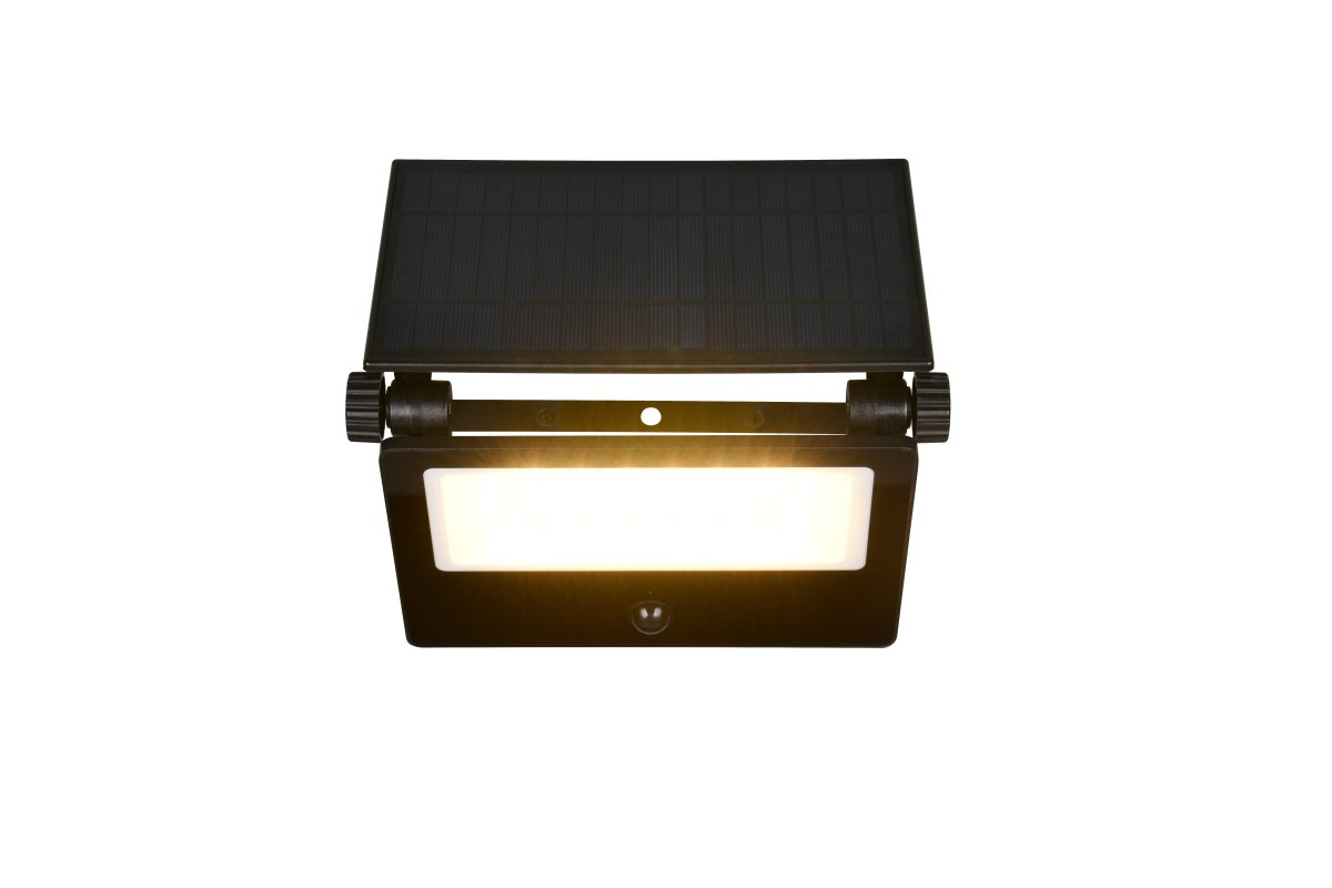 Moura 20cm Musta ulkovalo valmistajalta Trio Lighting - Moura on tehokas ja ympäristöystävällinen ulkovalo, jossa on integroitu aurinkopaneeli ja ladattavat akut.