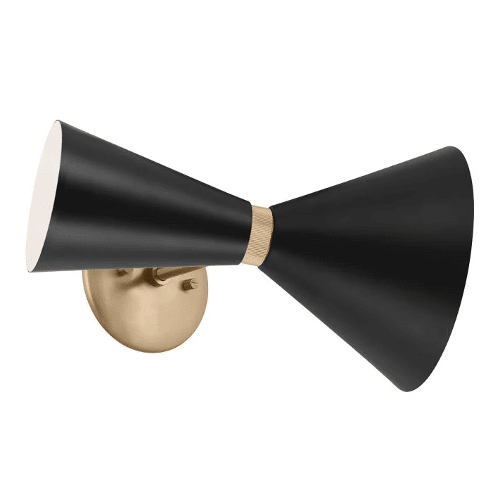 Phix 34cm Musta/pronssi seinävalaisin valmistajalta Elstead Lighting - Se yhdist&auml;&auml; mustan ja elegantin vaalean pronssin viimeistelyn modernin ja tyylikk&auml;&auml;n ilmeen aikaansaamiseksi.