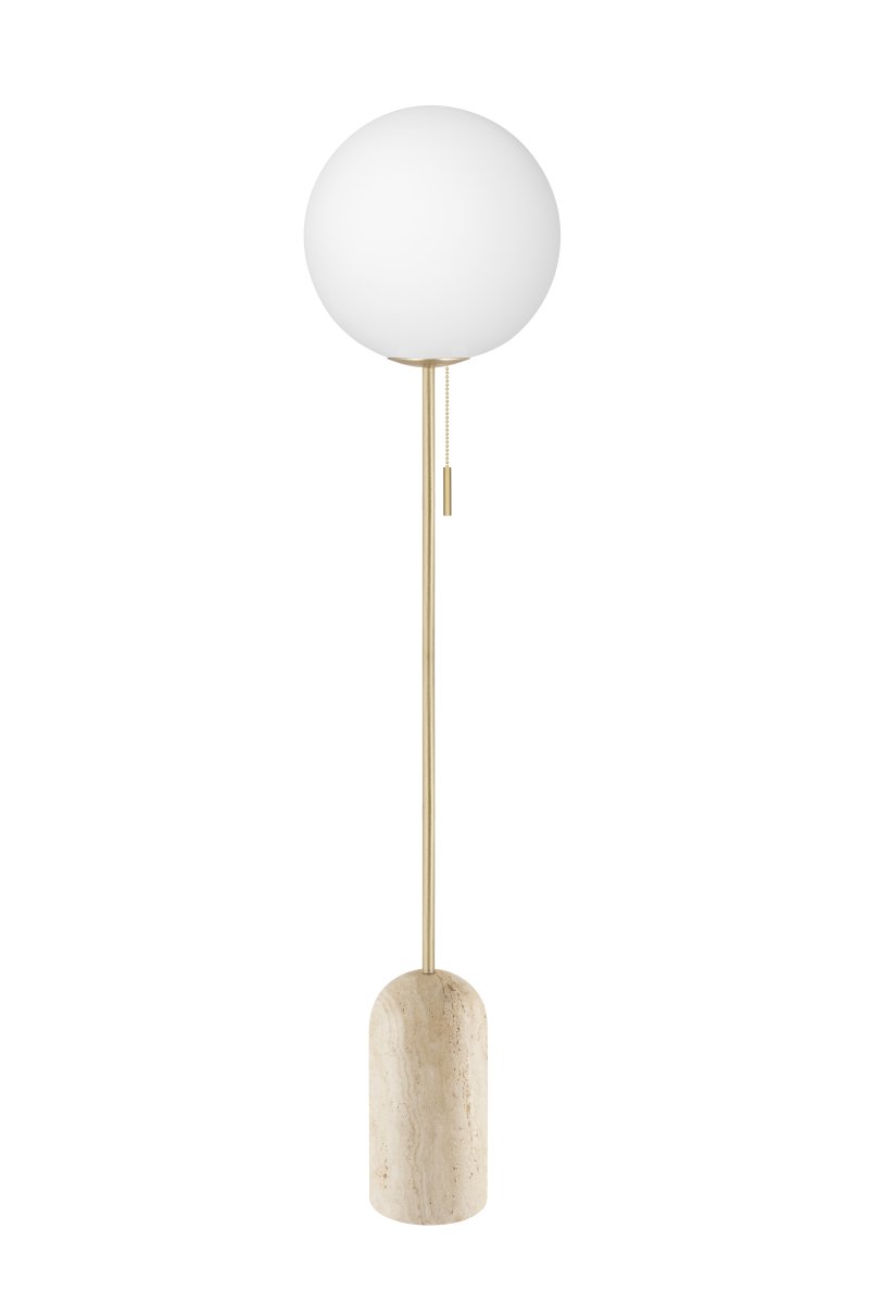Torrano Beige travertiini lattiavalaisin valmistajalta Globen Lighting - Lampun jalassa voi olla värivaihteluita, koska se on valmistettu kivestä, joka on luonnonmateriaali, ja jokainen lamppu on ainutlaatuinen.