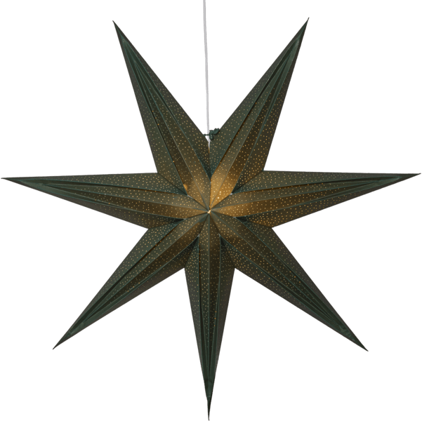 Holly Ø75 Vihreä valmistajalta Star Trading - T&auml;hti luo joulutunnelmaa kotiin ja siin&auml; on kaunis helmikuvio, joka antaa kauniin hehkun.