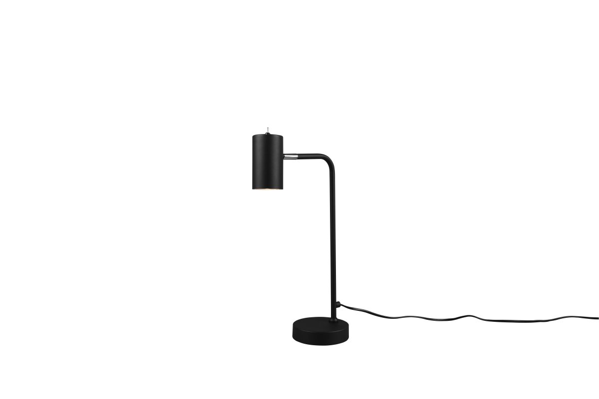 Marley 45cm Musta työpöytävalaisin valmistajalta Trio Lighting - Minimalistinen MARLEY-pöytävalaisin, jossa on selkeät linjat ja tyylikäs muotoilu, luo tunnelmallisia valoaksentteja.