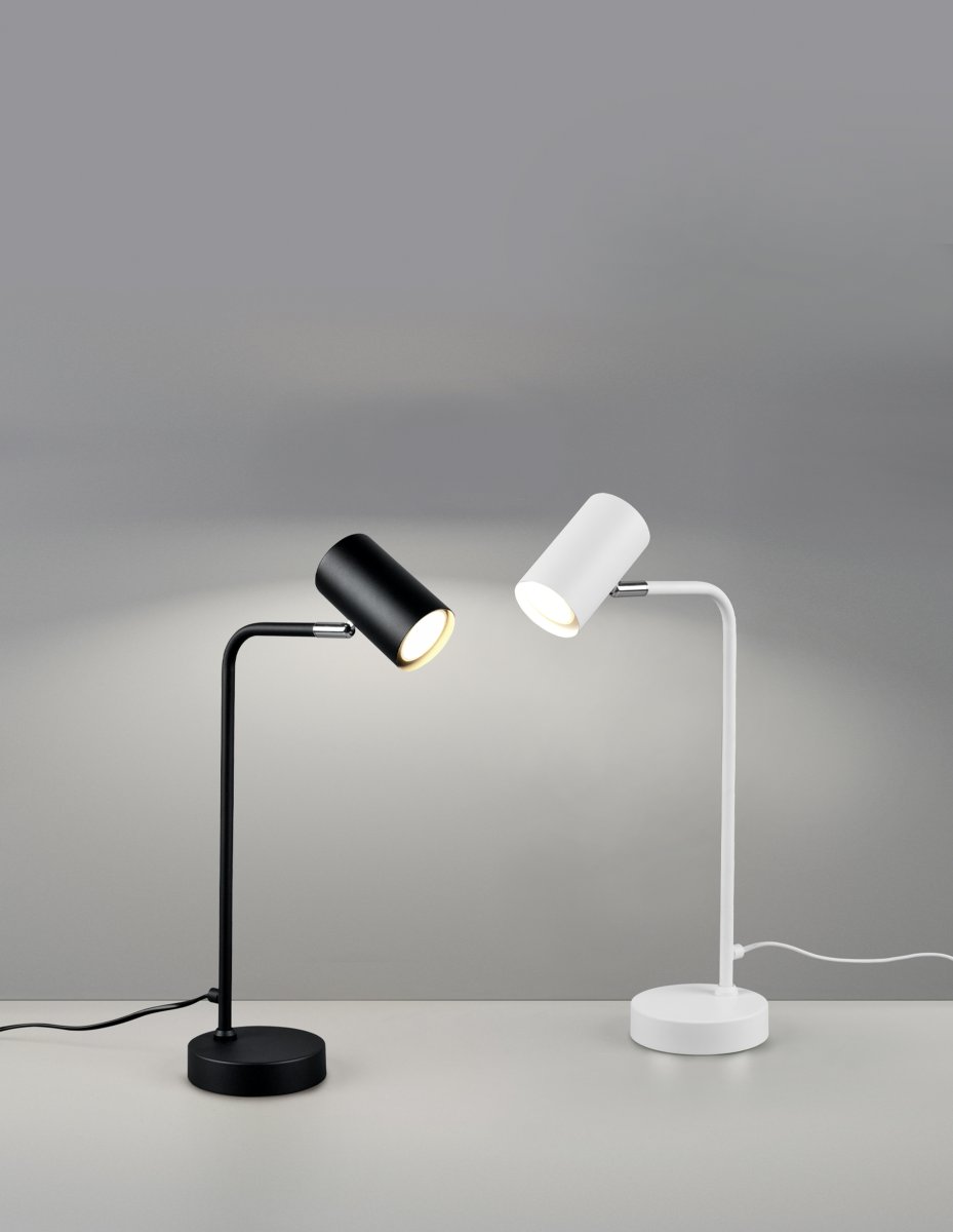 Marley 45cm Musta työpöytävalaisin valmistajalta Trio Lighting - Minimalistinen MARLEY-pöytävalaisin, jossa on selkeät linjat ja tyylikäs muotoilu, luo tunnelmallisia valoaksentteja.