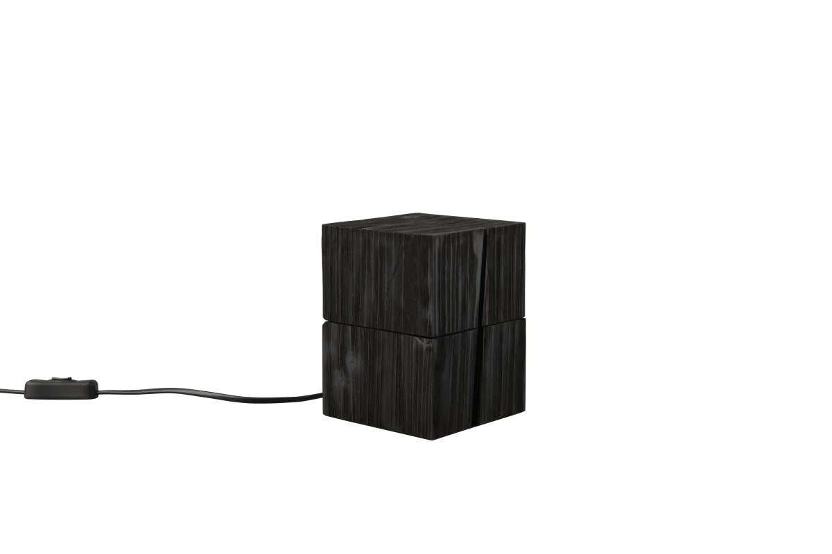 Treasure 16cm Musta pöytävalaisin valmistajalta Trio Lighting - Ovikosketin tarkoittaa, että lamppu syttyy automaattisesti, kun kansi avataan ja pysyy päällä.