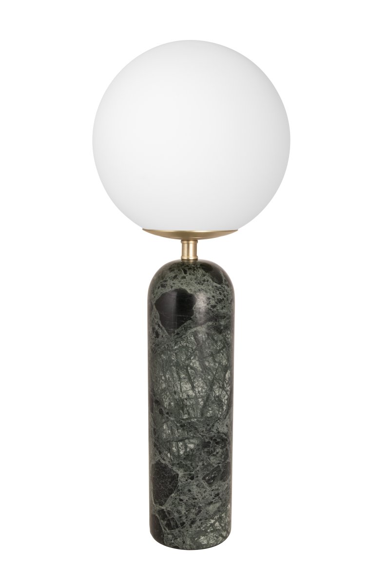Torrano 53cm Tummanvihreä marmori pöytävalaisin valmistajalta Globen Lighting - Kivi on luonnonmateriaali, jonka marmoroinnin väri ja sävyt vaihtelevat ja luovat ainutlaatuisen kuvion jokaiselle kappaleelle.