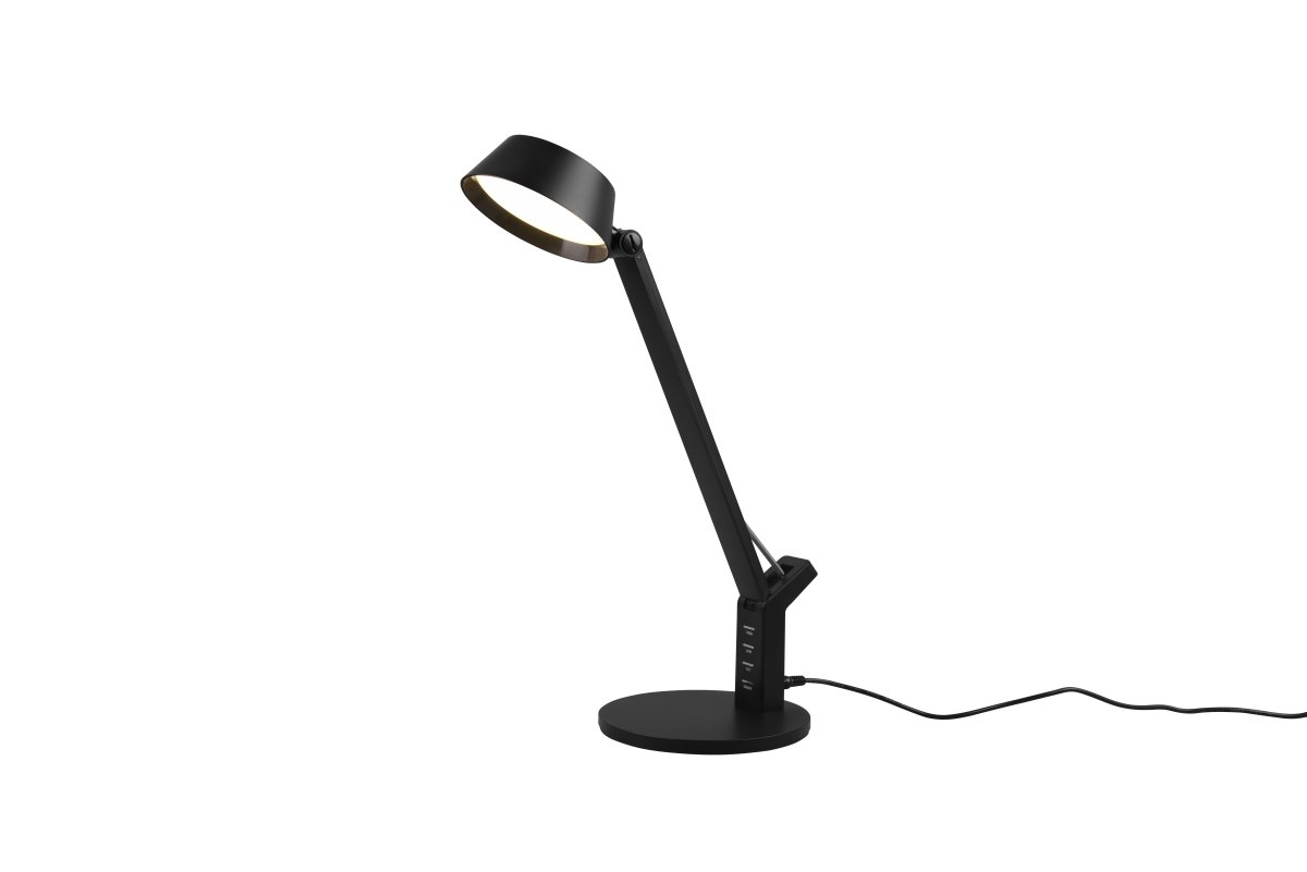 Ava 40cm Musta työpöytävalaisin valmistajalta Trio Lighting - Valaisimessa on integroitu LED ja valoteho 600lm.