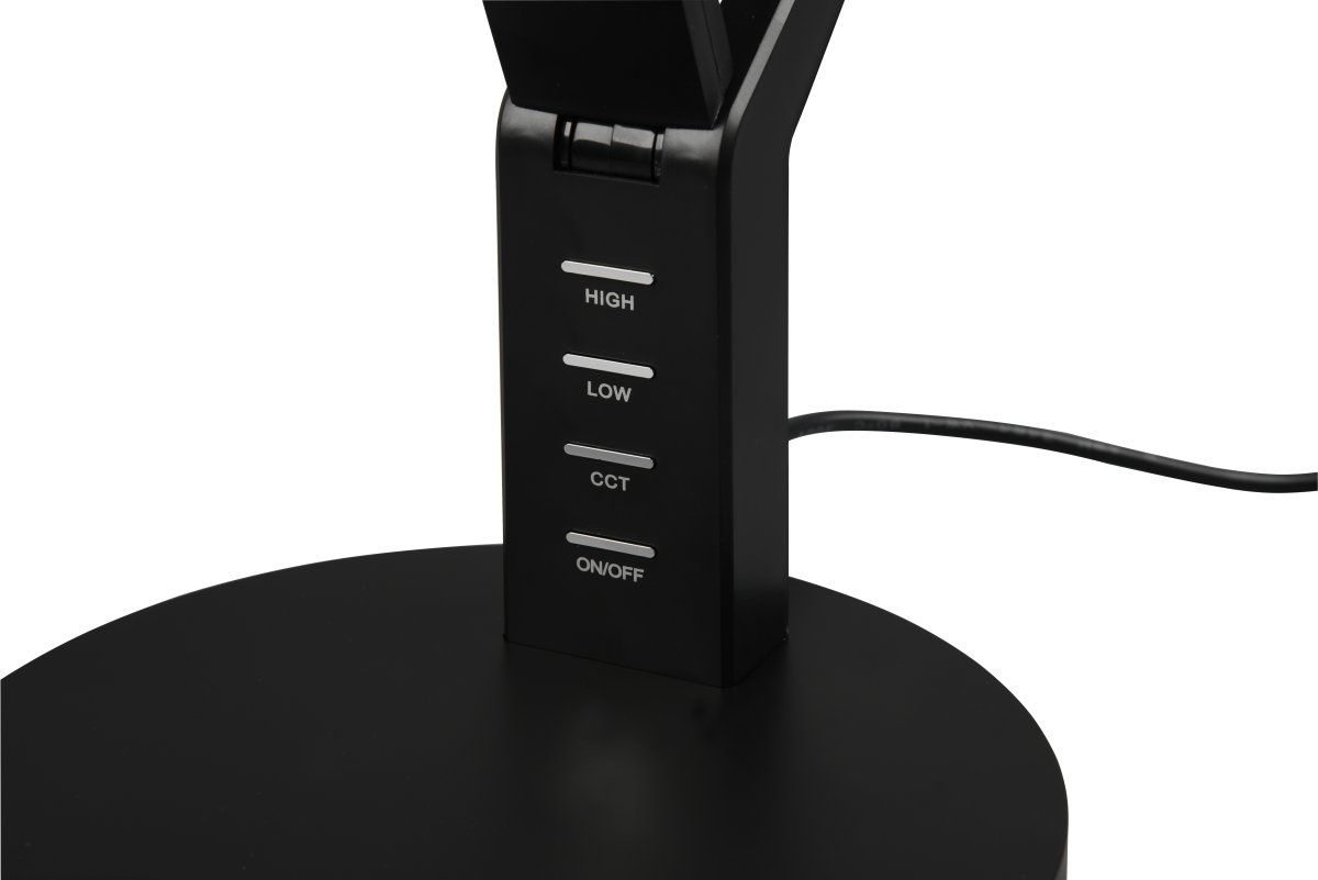 Ava 40cm Musta työpöytävalaisin valmistajalta Trio Lighting - Valaisimessa on integroitu LED ja valoteho 600lm.