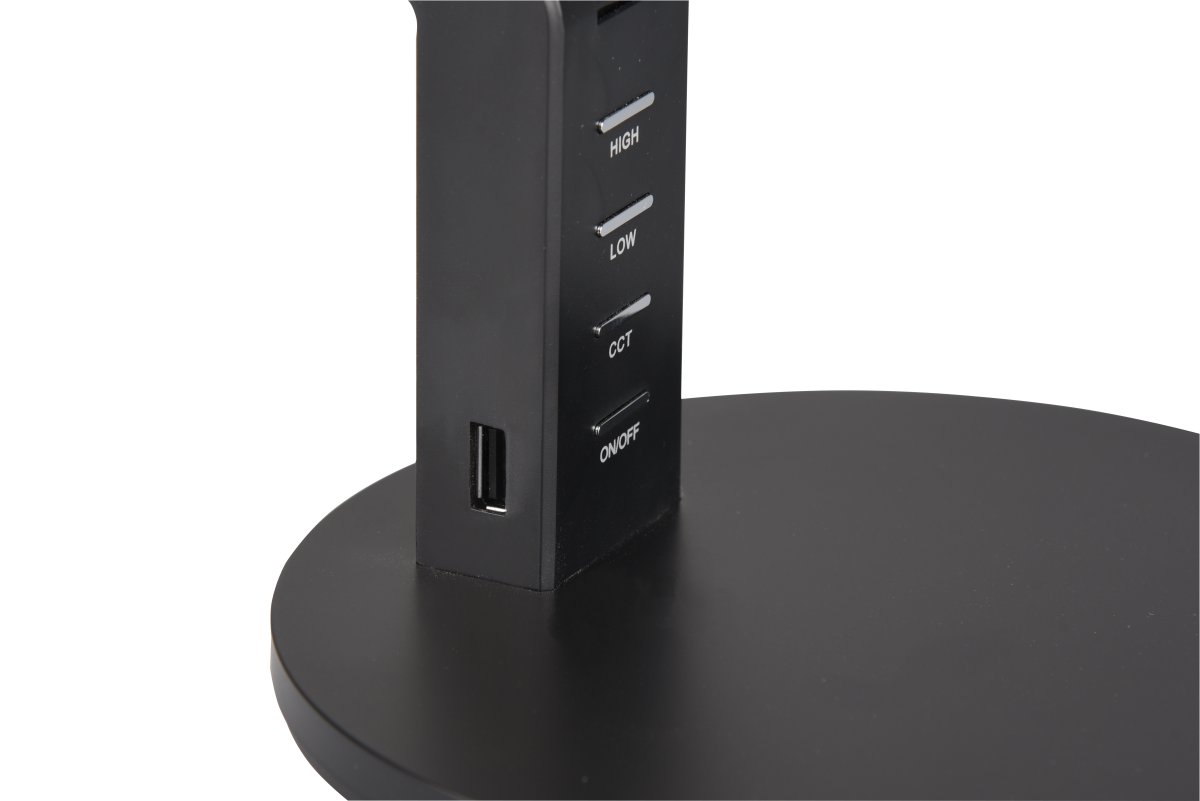 Ava 40cm Musta työpöytävalaisin valmistajalta Trio Lighting - Valaisimessa on integroitu LED ja valoteho 600lm.